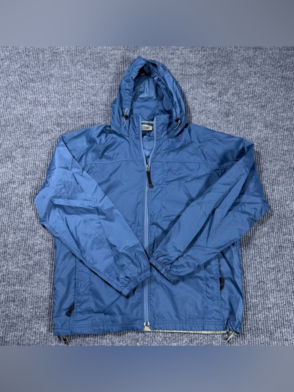 LL Bean Stowaway Jacket Men M Nylon 0AKC5 Lightweight Ripstop Packable Travel